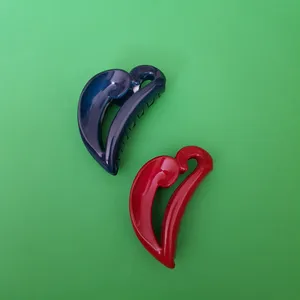 کلیپس مو زنانه مدل قلب 05 بسته دو عددی