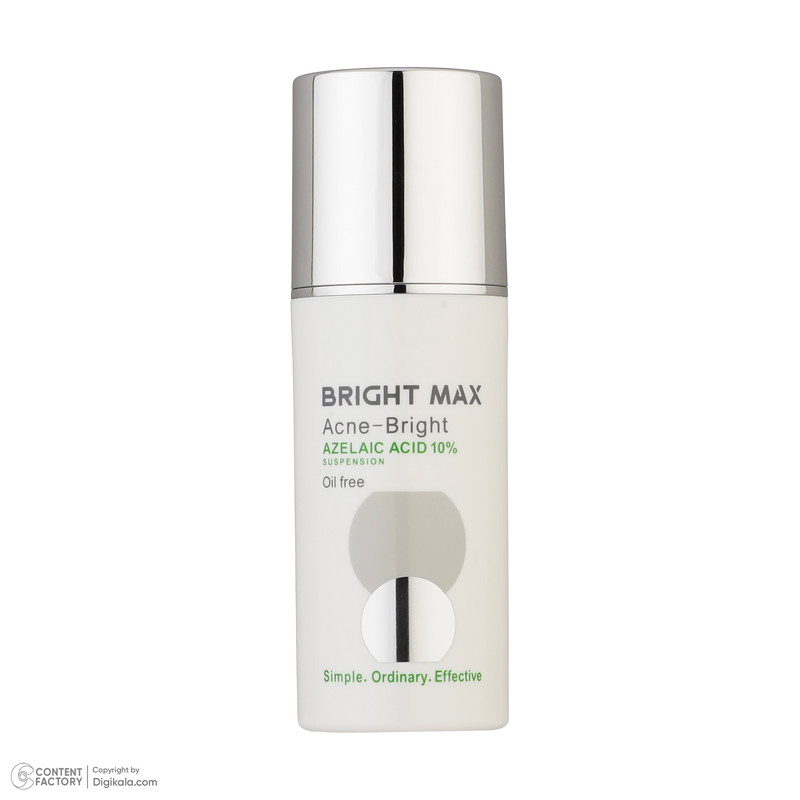 سوسپانسیون ضد آکنه برایت مکس مدل آزلائیک اسید حجم 30 میلی لیتر