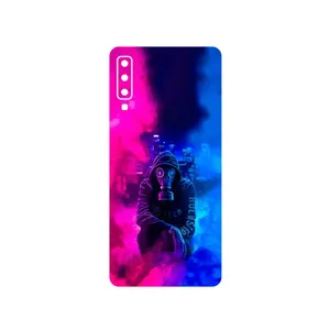 MAHOOT Smoke Rainbow Digital Art 2 Cover Sticker for Samsung Galaxy A7 2018