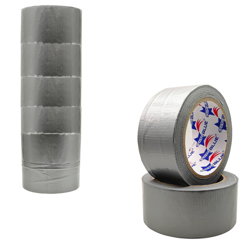 چسب پهن برزنتی استار بلو مدل SB-25Y عرض 5 سانتی متر مجموعه 6 عددی