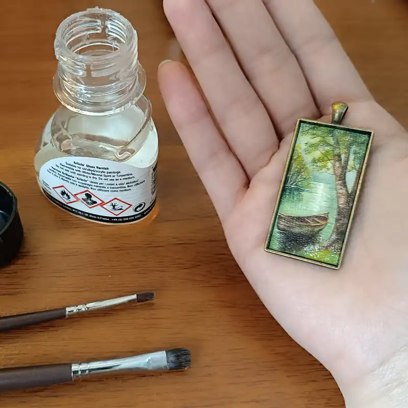 گردنبند زنانه مدل نقاشی قایق