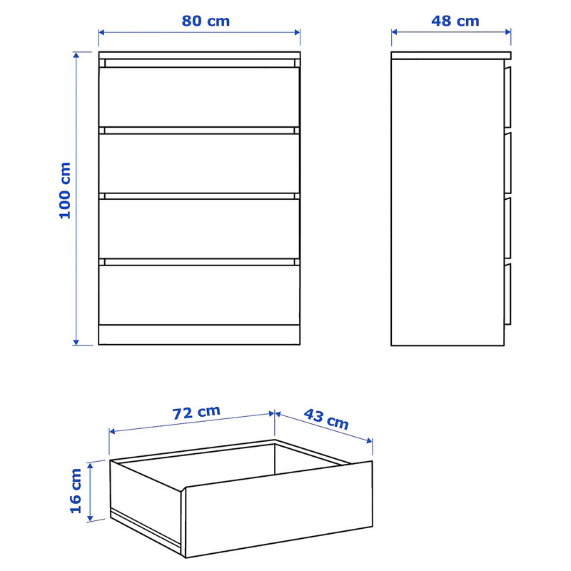 دراور هیراد مدل D123-MDF