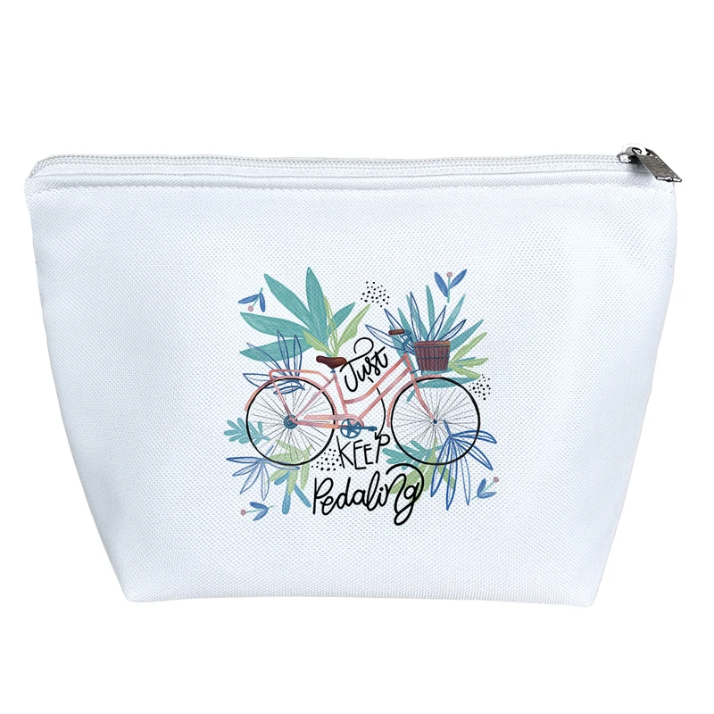 کیف لوازم آرایش دخترانه خندالو مدل Just Keep Pedaling کد 10246