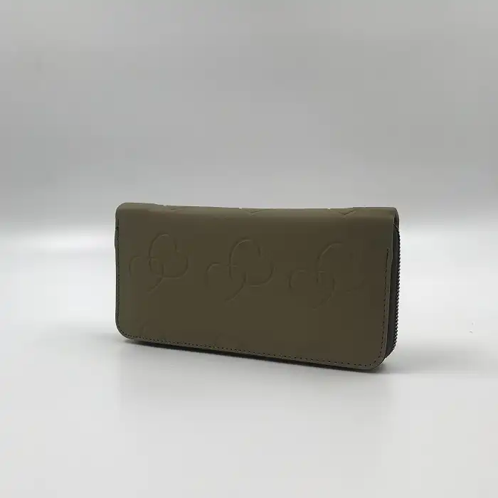 کیف پول زنانه مدل تک زیپ طرح قلب کد 1042