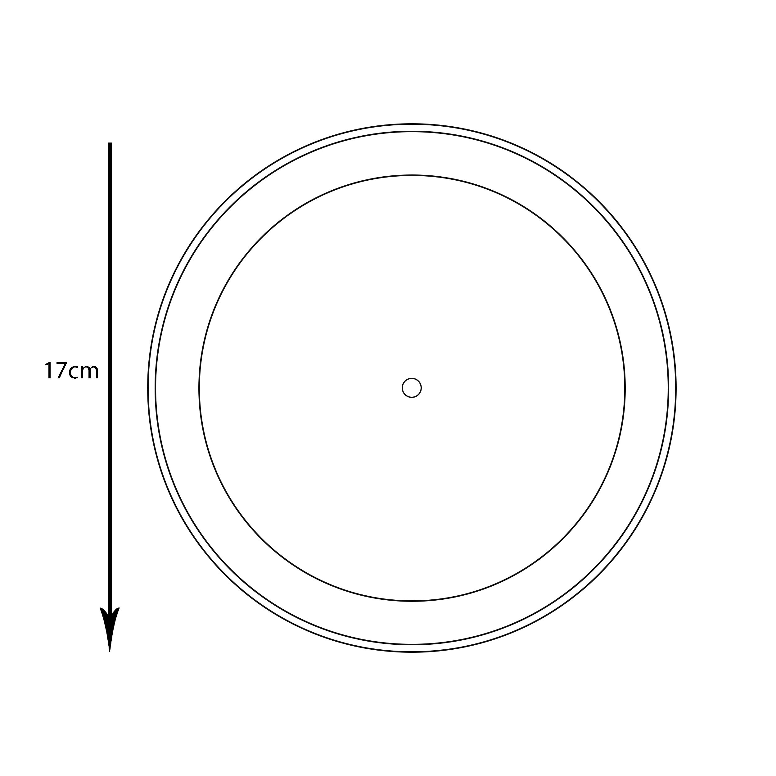 زیرگلدانی مدل پلاستیکی گرد کد 166 بسته 2 عددی