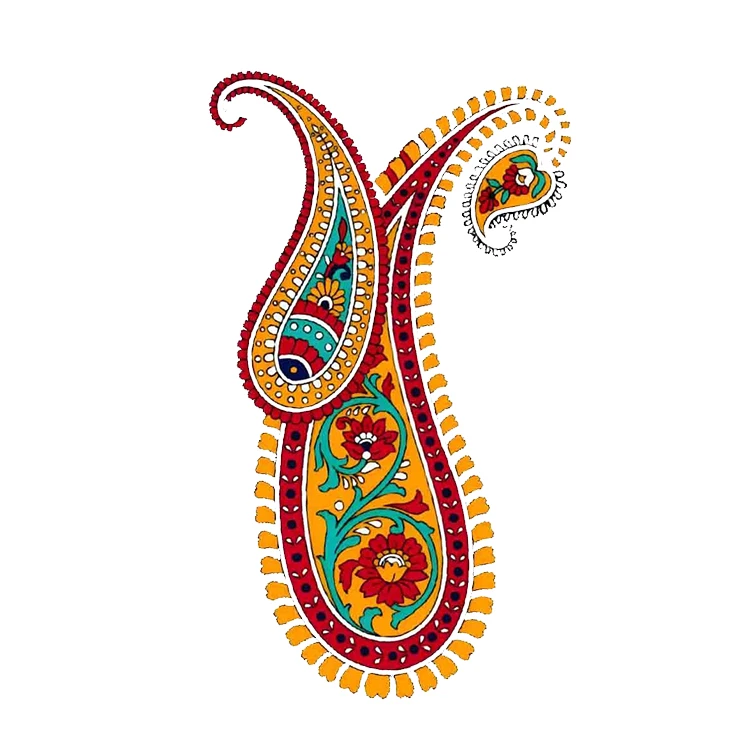 استیکر پارچه و لباس پاد آفرین مدل فرش ایرانی کد 3688