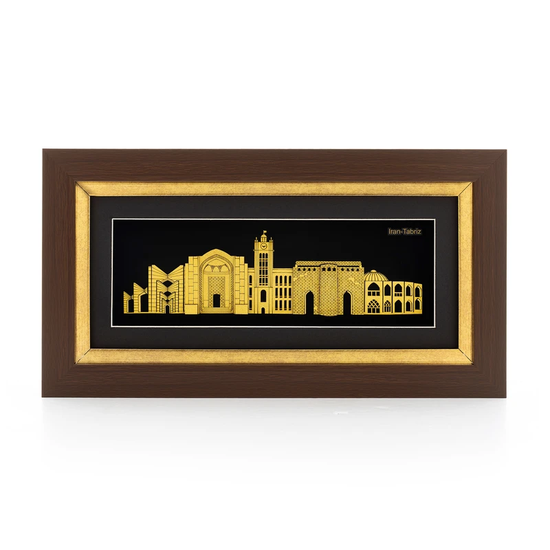 تابلو طلا کوب آلتین هنر بزازیان مدل المان تبریز