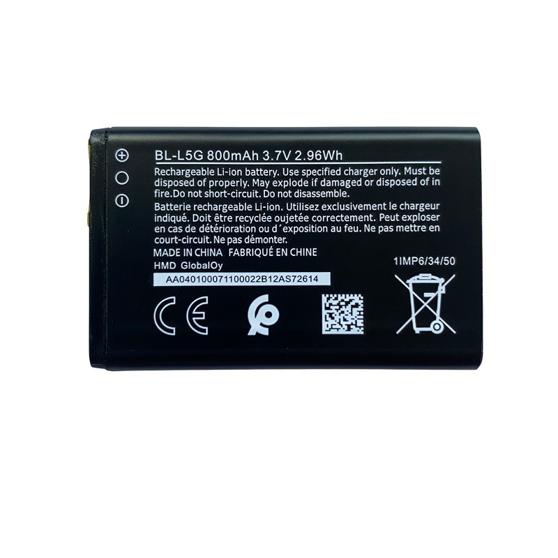 باتری گوشی موبایل مدل BL-L5G ظرفیت 800 میلی آمپر ساعت مناسب برای گوشی نوکیا 105