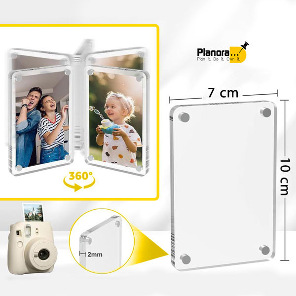 قاب عکس پلنورا سایز 10×7 سانتی متر مدل PLN001 مجموعه پنج عددی