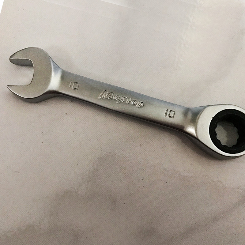 آچار یک سر تخت یک سر رینگی جغجغه ای مکس تاپ کد GMX07 سایز 10 میلیمتر