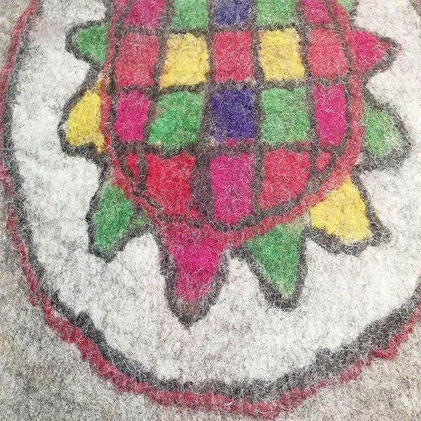 نمد فرش مدل طبیعت کد 12