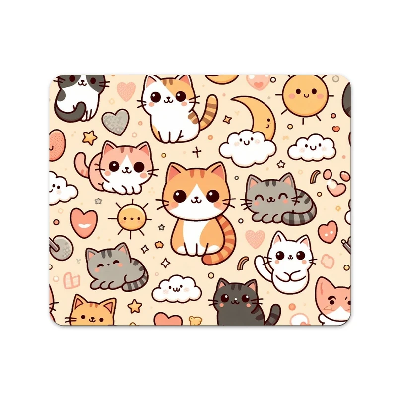 ماوس پد پاد آفرین مدل گربه کیوت فانتزی بامزه کارتونی کد P263 سایز 19*24 سانتی متر