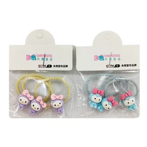 کش مو دخترانه مدل عروسکی کد FF-456 بسته 6 عددی