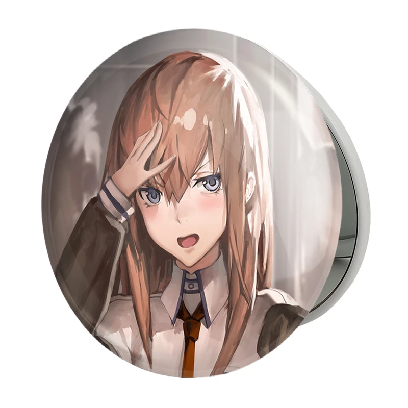 آینه جیبی خندالو طرح کوریسو ماکیسه انیمه اشتاینز گیت مدل تاشو کد 17468 