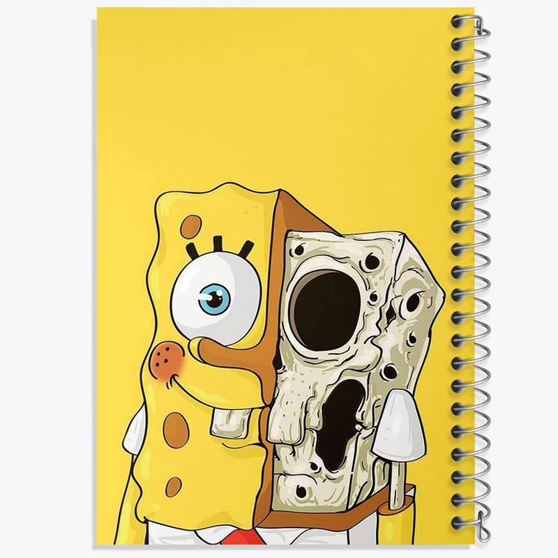 دفتر نقاشی 50 برگ خندالو مدل باب اسفنجی کد 2398