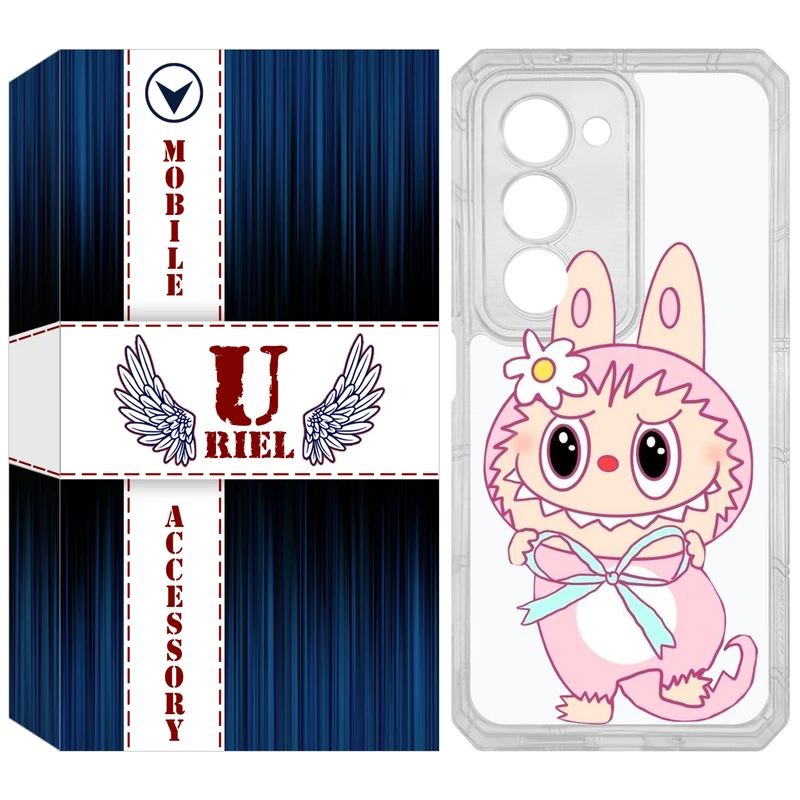 کاور یوریل مدل Clear کد 146 طرح لبوبو مناسب برای گوشی موبایل شیائومی Redmi 15 4G