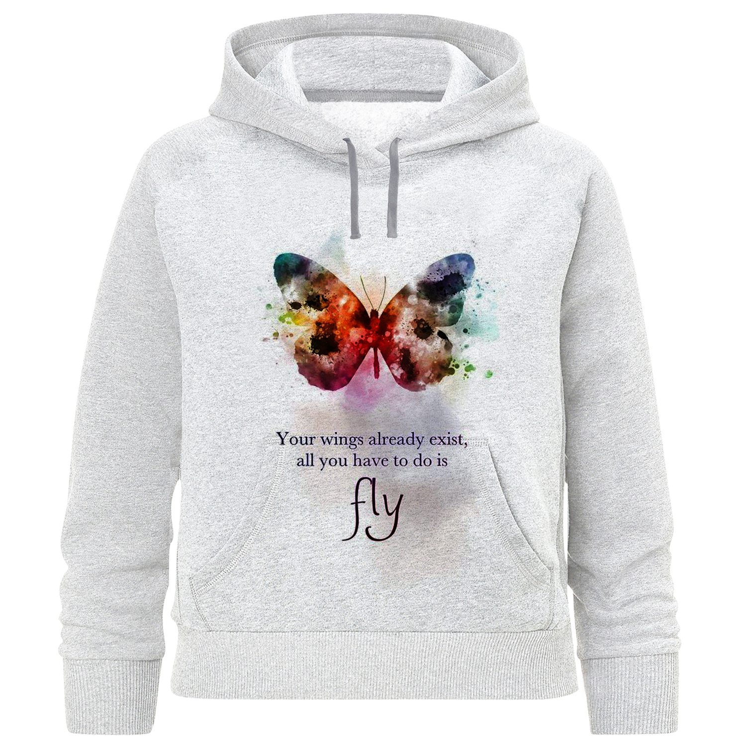 هودی دخترانه مدل پروانه F771