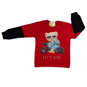 سویشرت  پسرانه مدل خرس قرمز کد 0106