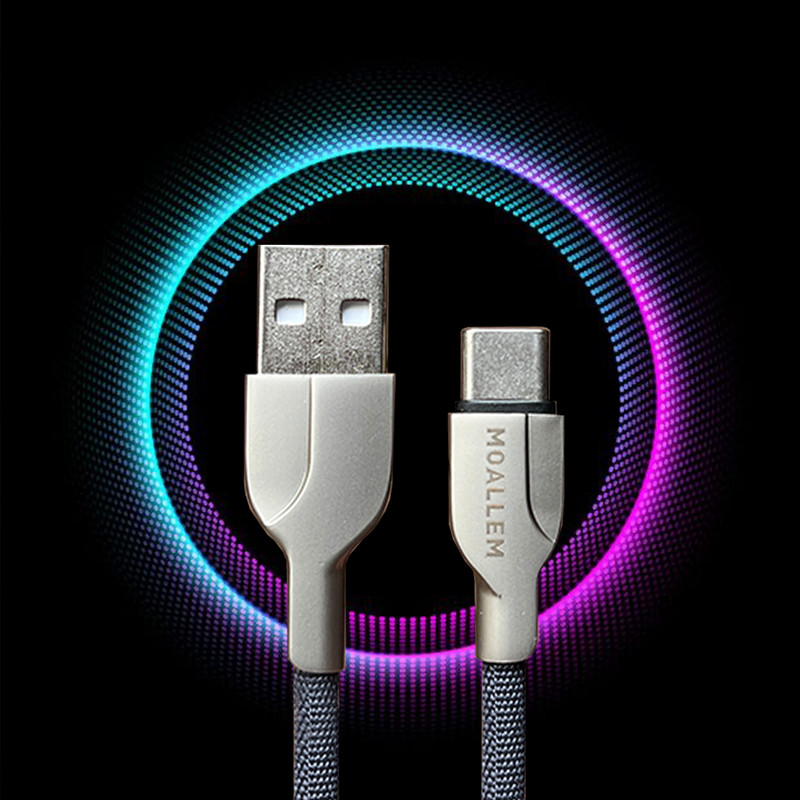 کابل تبدیل USB  به USB-C معلم مدل Fast-2A  طول 1 متر