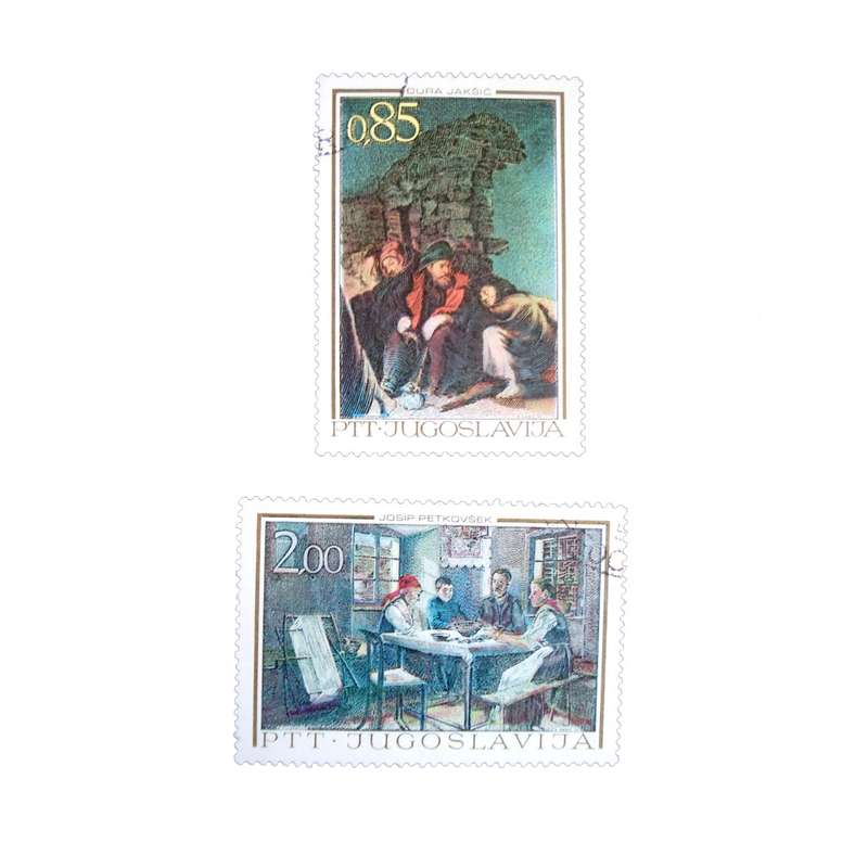 تمبر یادگاری مدل داستانی کد DS2773 مجموعه 2 عددی