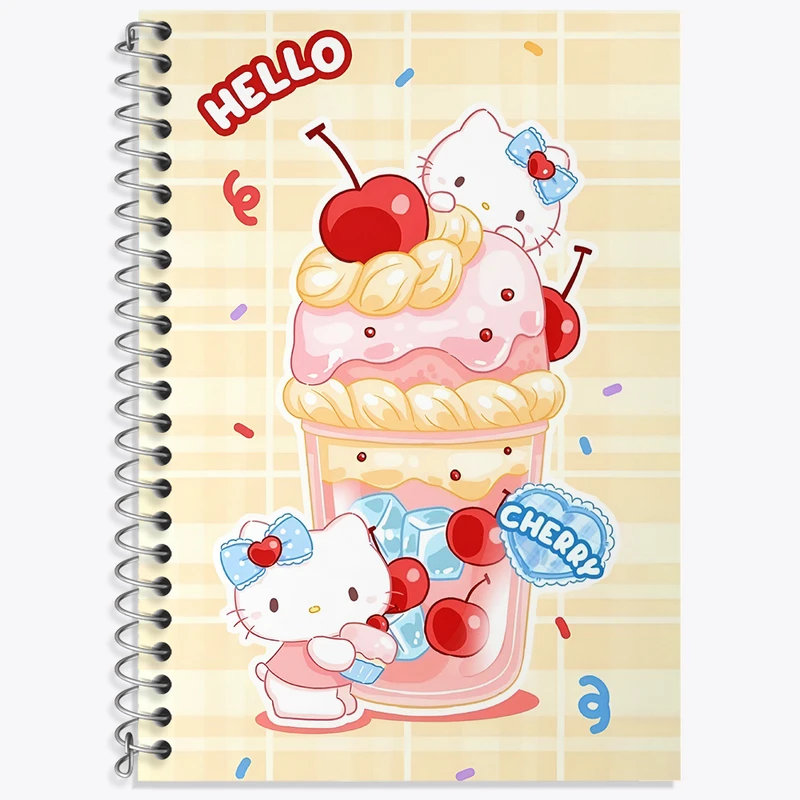 دفتر زبان 50 برگ خندالو مدل سه خط طرح هلو کیتی (Hello Kitty) کد N4206