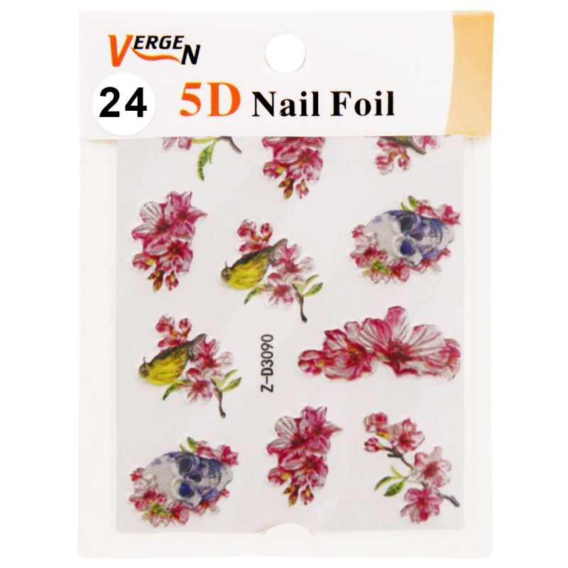 استیکر طراحی ناخن ورژن مدل GS1254