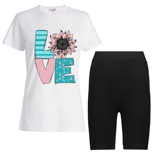 ست تی شرت و شلوارک زنانه مدل 21