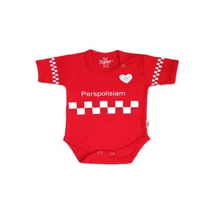 بادی آستین کوتاه نوزادی مدل  فوتبالی