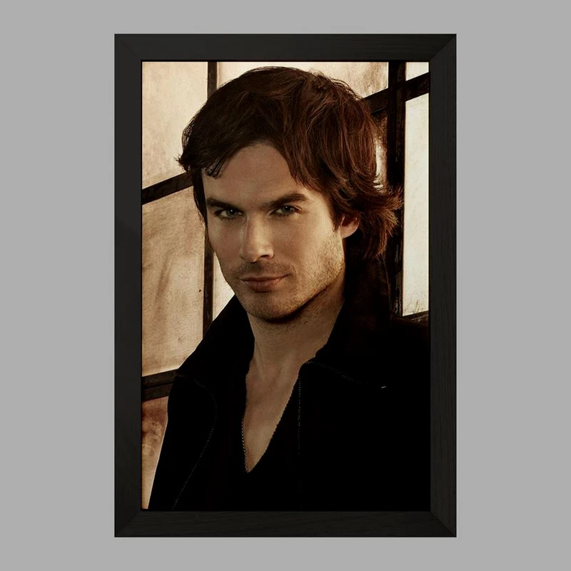 تابلو خندالو مدل دیمون سالواتوره خاطرات یک خون آشام  The Vampire Diaries  کد 23683