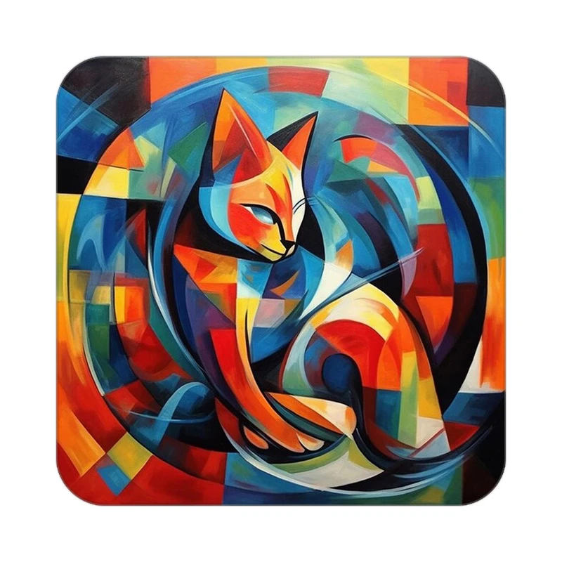 زیر لیوانی کاکتی طرح حیوانات رنگی مدل mp26024