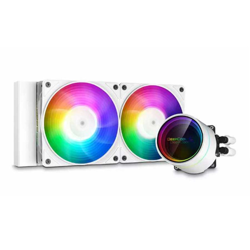 خنک کننده پردازنده دیپ کول مدل CASTLE 240-EX A-RGB WH
