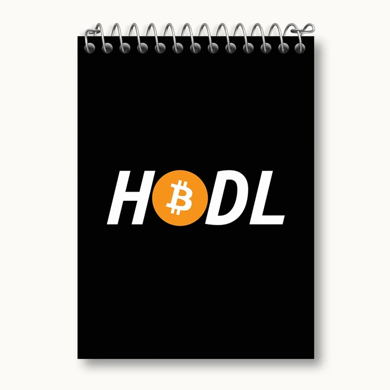 دفتر یادداشت 50 برگ خندالو مدل ارز دیجیتال بیت کوین کد 10867