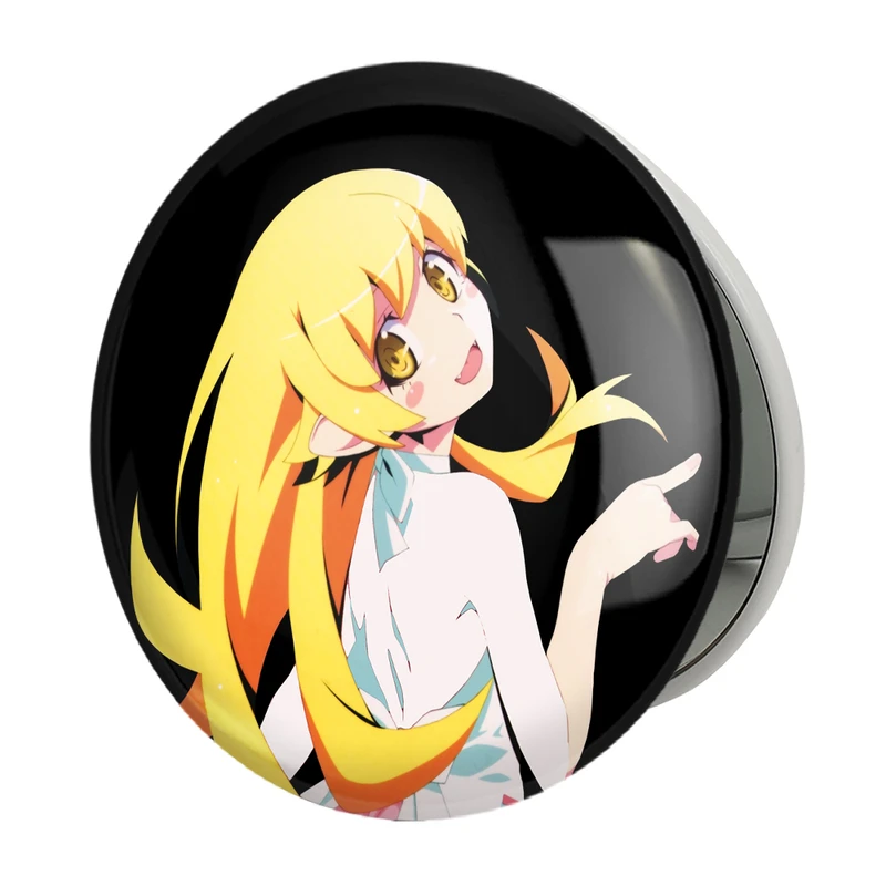 آینه جیبی خندالو طرح شینوبو اوشینو انیمه مونوگاتاری مدل تاشو کد 16184 