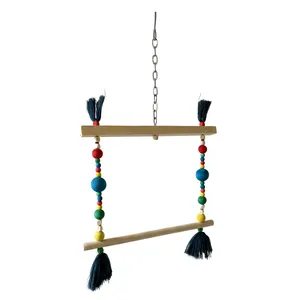 اسباب بازی پرندگان مدل تاب مربعی مهره ای کد 06