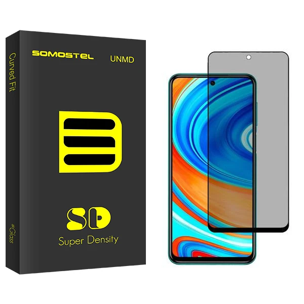 محافظ صفحه نمایش حریم شخصی سوماستل مدل SD مناسب برای گوشی موبایل شیائومی Redmi Note 9 Pro