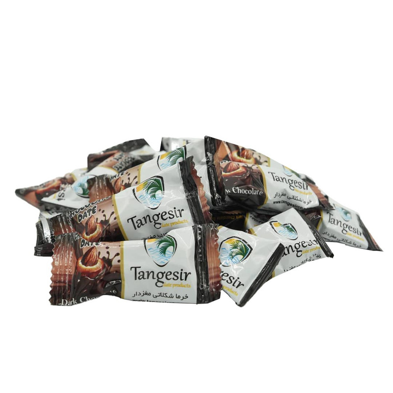 خرما شکلاتی مغزدار تلخ تنگسیر - 500 گرم