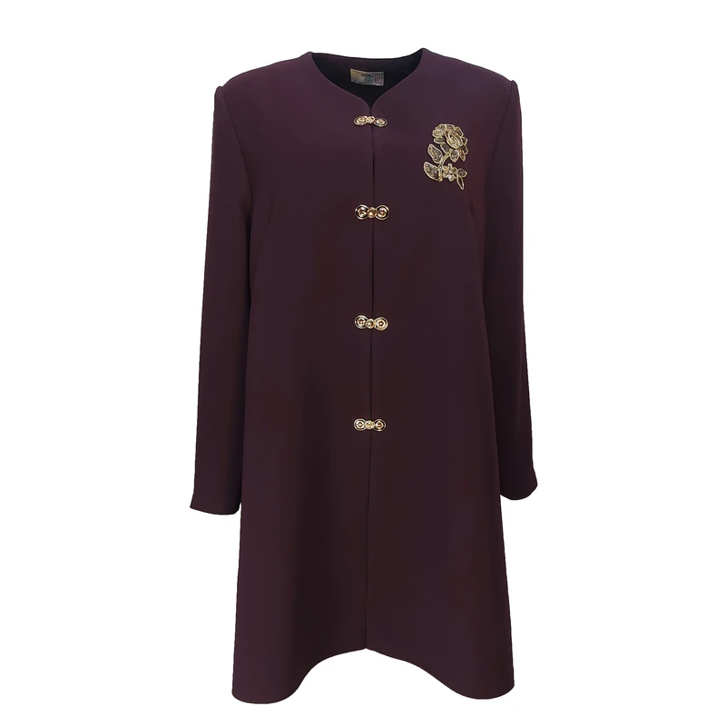 مانتو زنانه سان مد کد SM200_KNZ_MR_SG