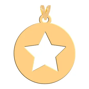 آویز گردنبند طلا 18 عیار زنانه فرشته مدل ستاره WNL-000127