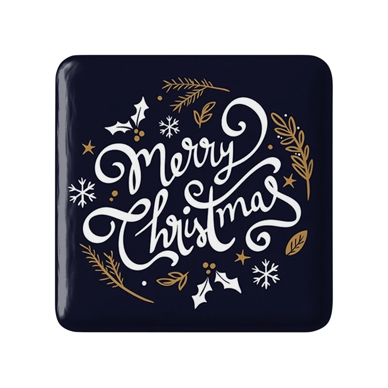 مگنت خندالو طرح کریسمس Christmas  مدل مربعی کد 22134