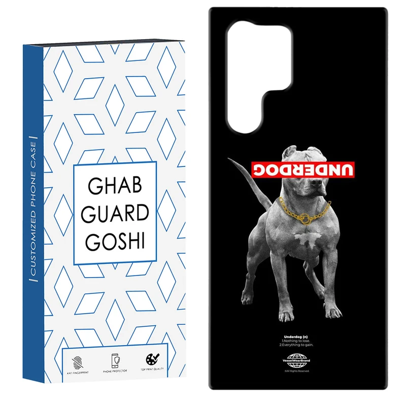 کاور قاب گارد گوشی طرح پیتبول کد Dimo-744 مناسب برای گوشی موبایل سامسونگ Galaxy S22 ULTRA