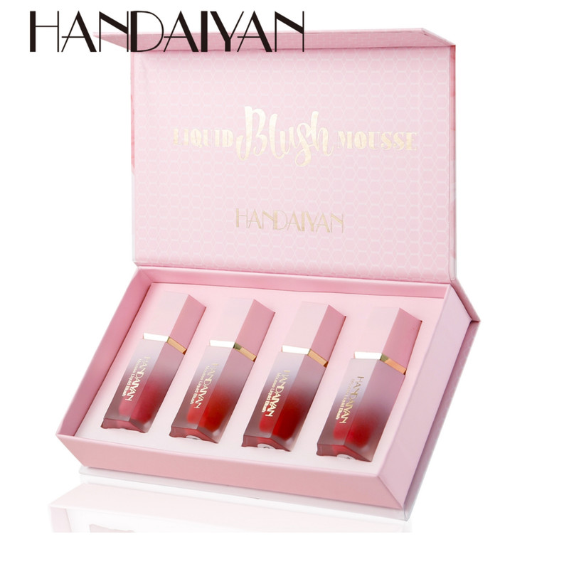 رژگونه هندیان مدل Liquid Blush Mousse کد A بسته 4 عددی وزن 7 گرم