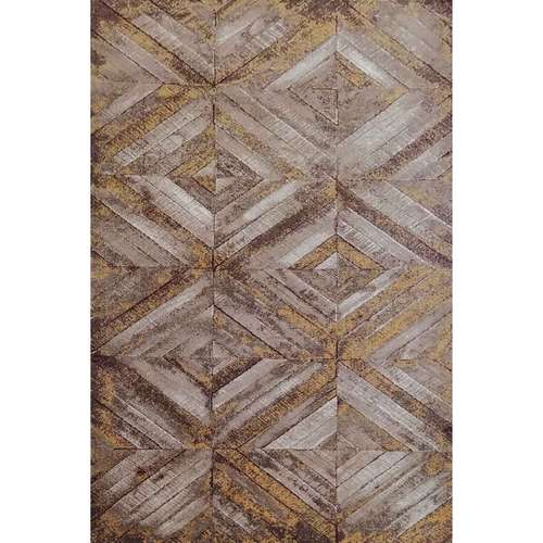 فرش ماشینی ساوین طرح وینتیج شبدر زمینه کرم