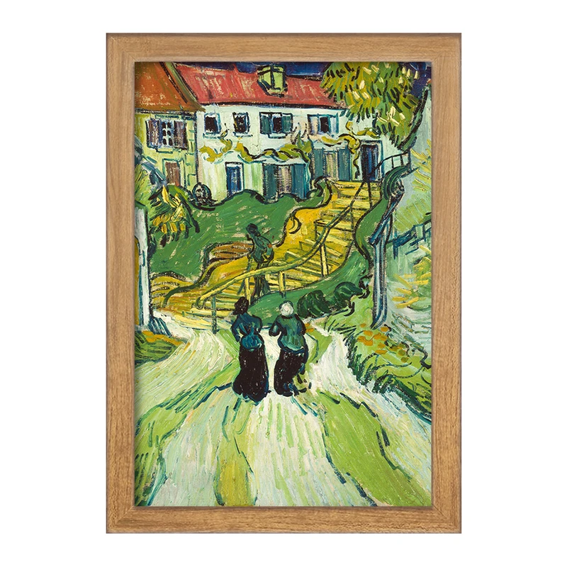 تابلو خندالو مدل راه پله در اوور ونسان ونگوگ (Van Gogh) کد 36826