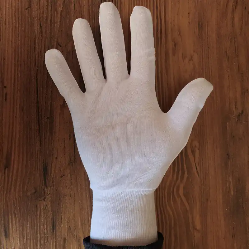 دستکش زنانه باتیست مدل نخی ضد حساسیت رنگ سفید