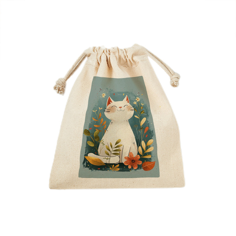 کیسه نان و سبزی ترمه طراحان ایده مدل گربه خوشحال کد strm1070 - M