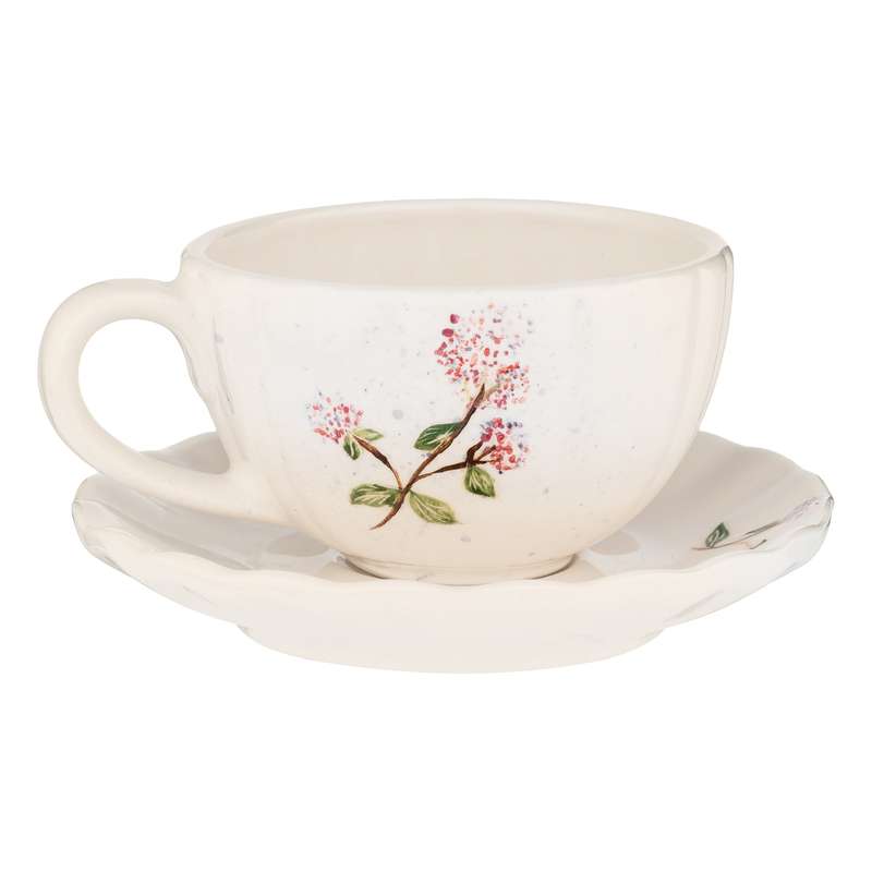 فنجان و نعلبکی آوای دل مدل گل پونه