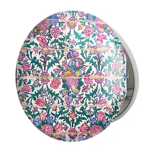 آینه جیبی خندالو طرح کاشی مدل تاشو کد 2190 