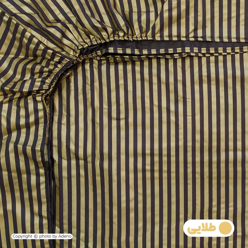 ملحفه آدنو مدل راه راه کد MB01 یک نفره سایز 90x200 سانتی متر