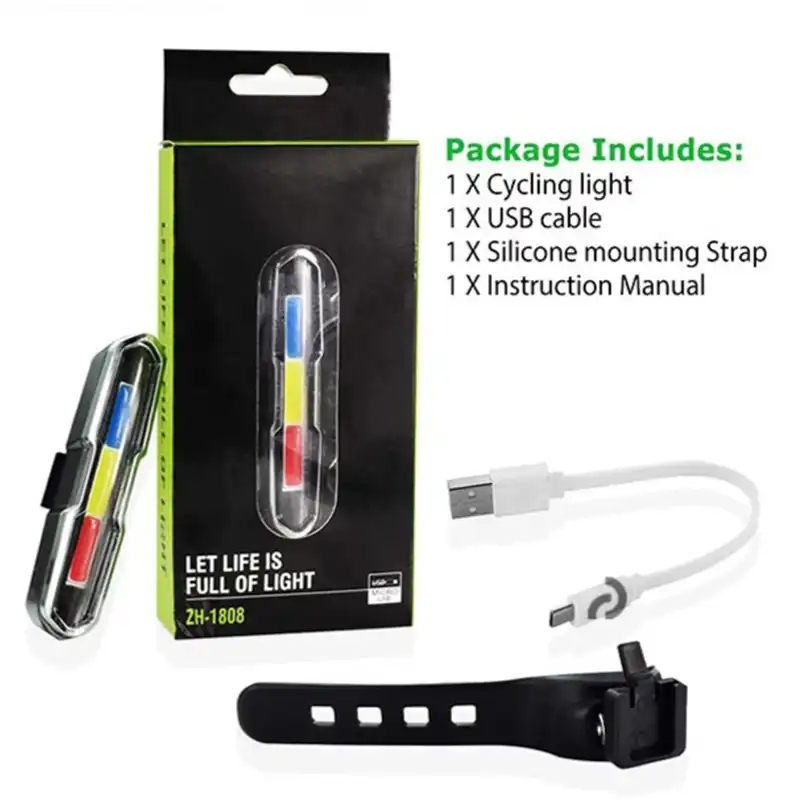 چراغ عقب دوچرخه مدل پلیسی شارژی ZH-1808