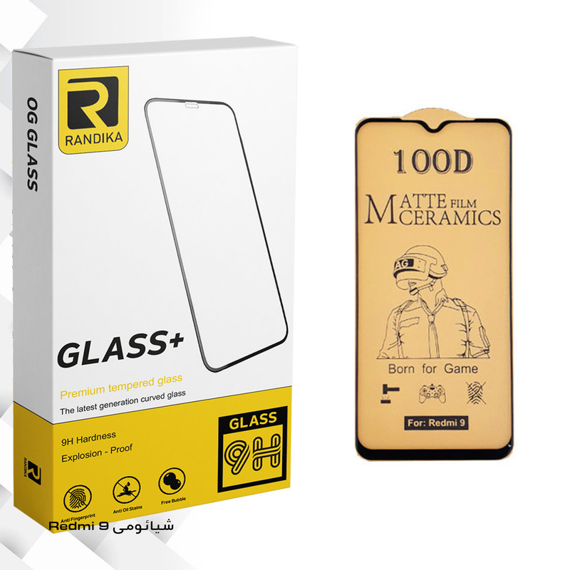 محافظ صفحه نمایش سرامیکی راندیکا مدل GLD مناسب برای گوشی موبایل شیائومی Redmi 9